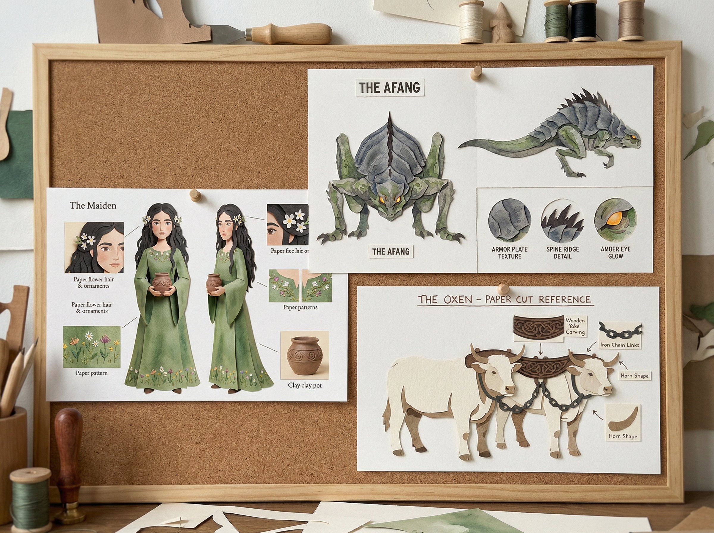 Character reference sheet example