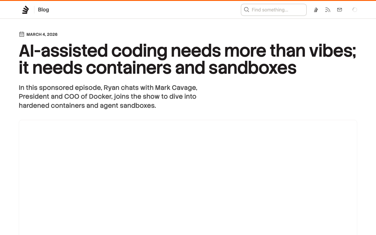 Screenshot of Stack Overflow Blog
