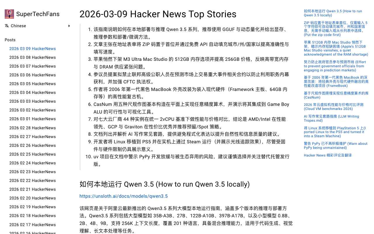 Screenshot of SuperTechFans