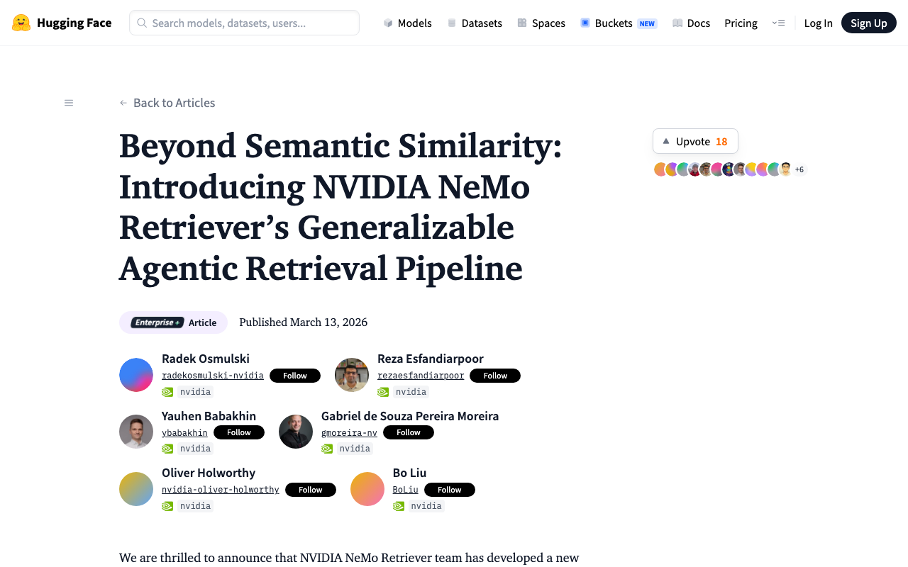 Screenshot of Hugging Face Blog