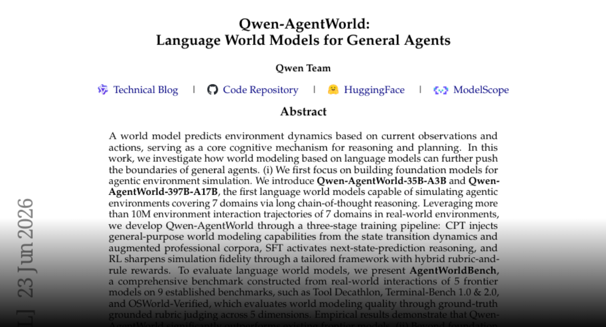 Qwen-AgentWorld: Building Foundation Language World Models for General Agents