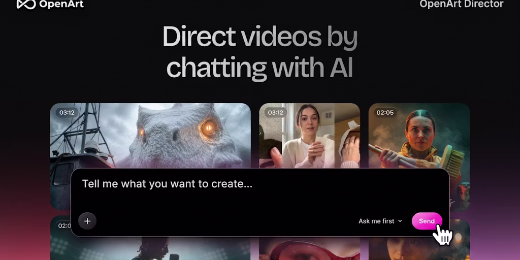 OpenArt Director: Directing Cinematic Videos via Chat Interface