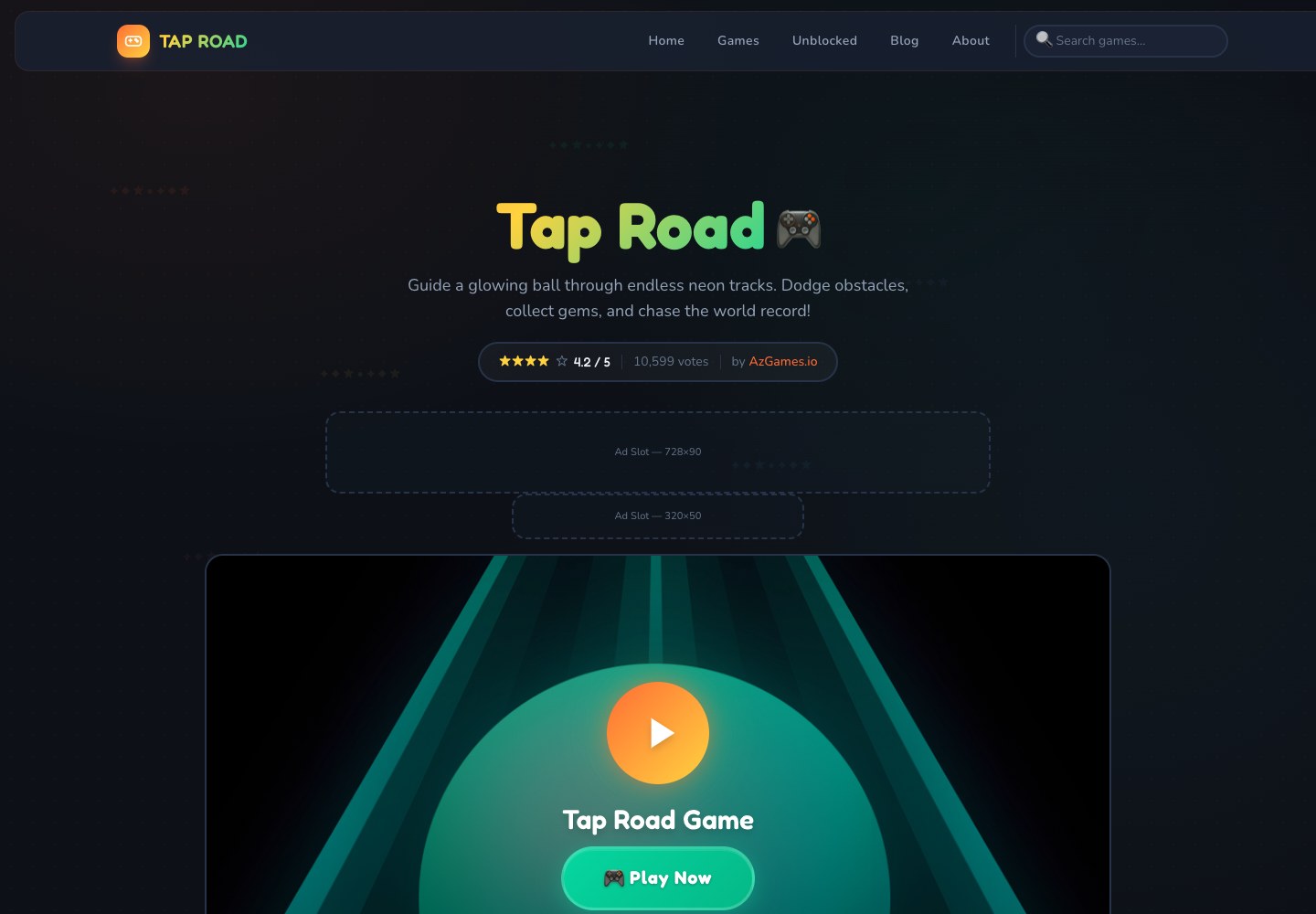 Tap Road Game screenshot